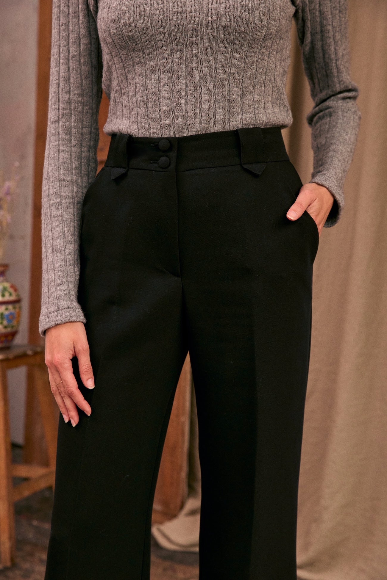 Gaby black trousers