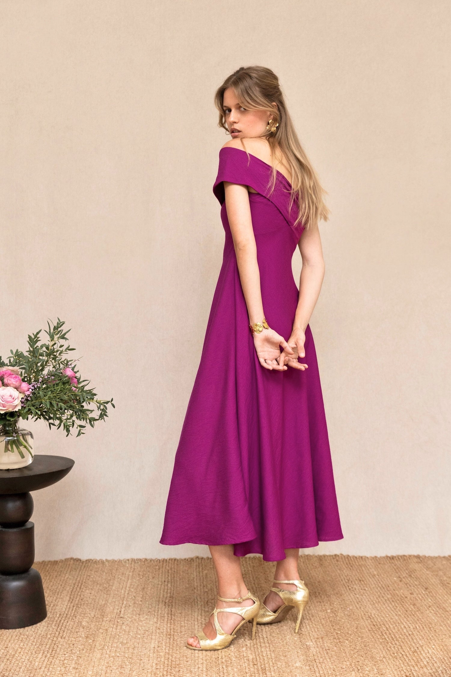 Robe Jacqueline fuchsia