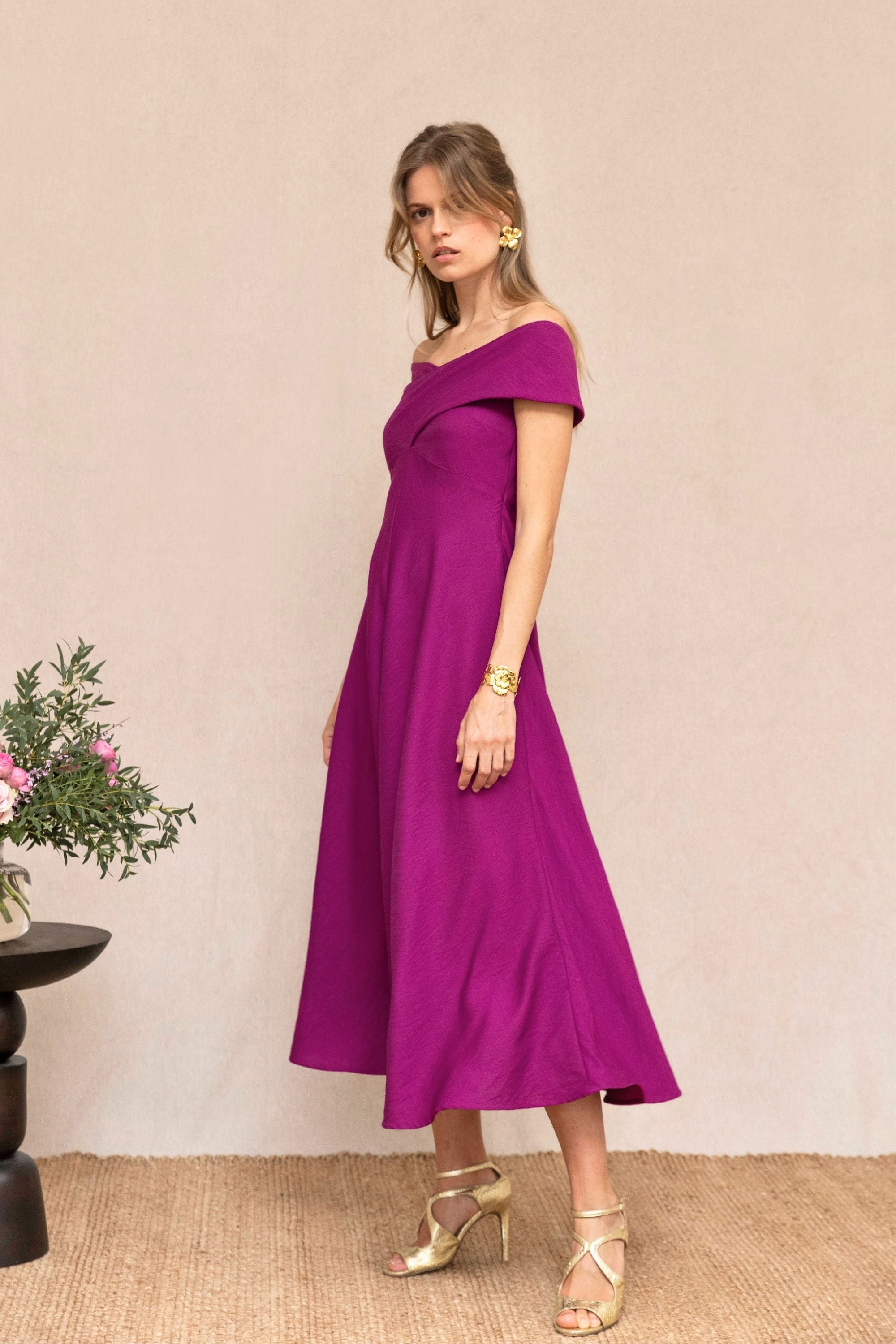 Robe Jacqueline fuchsia