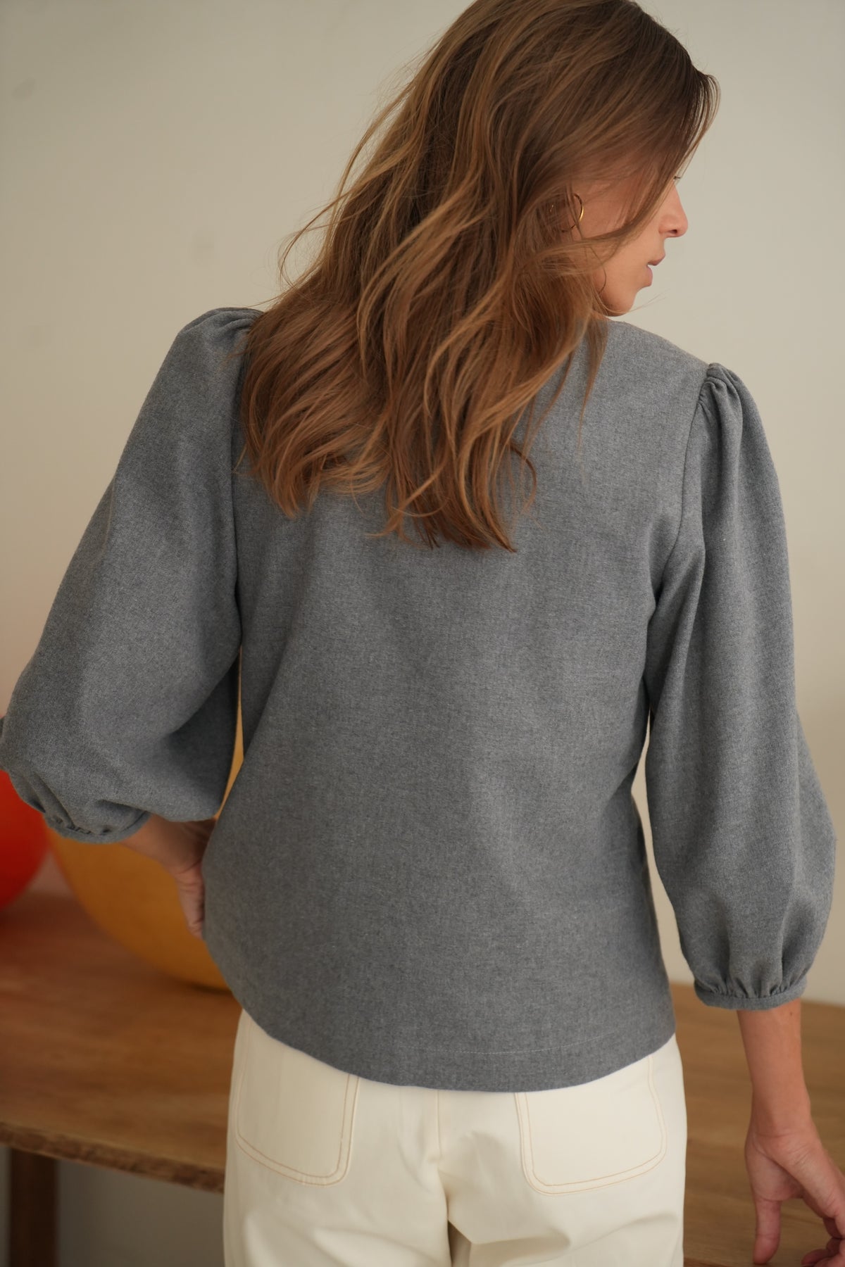 Top Pacôme flanelle