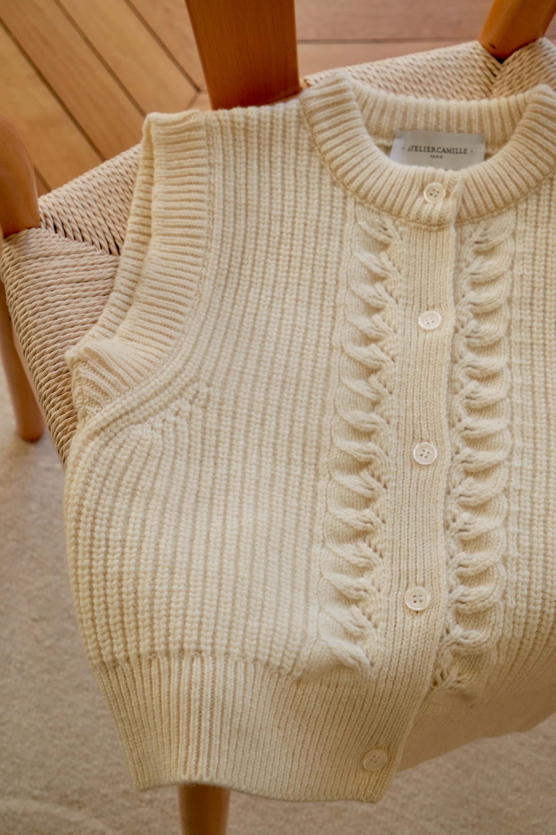 Ecru St Placide Cardigan