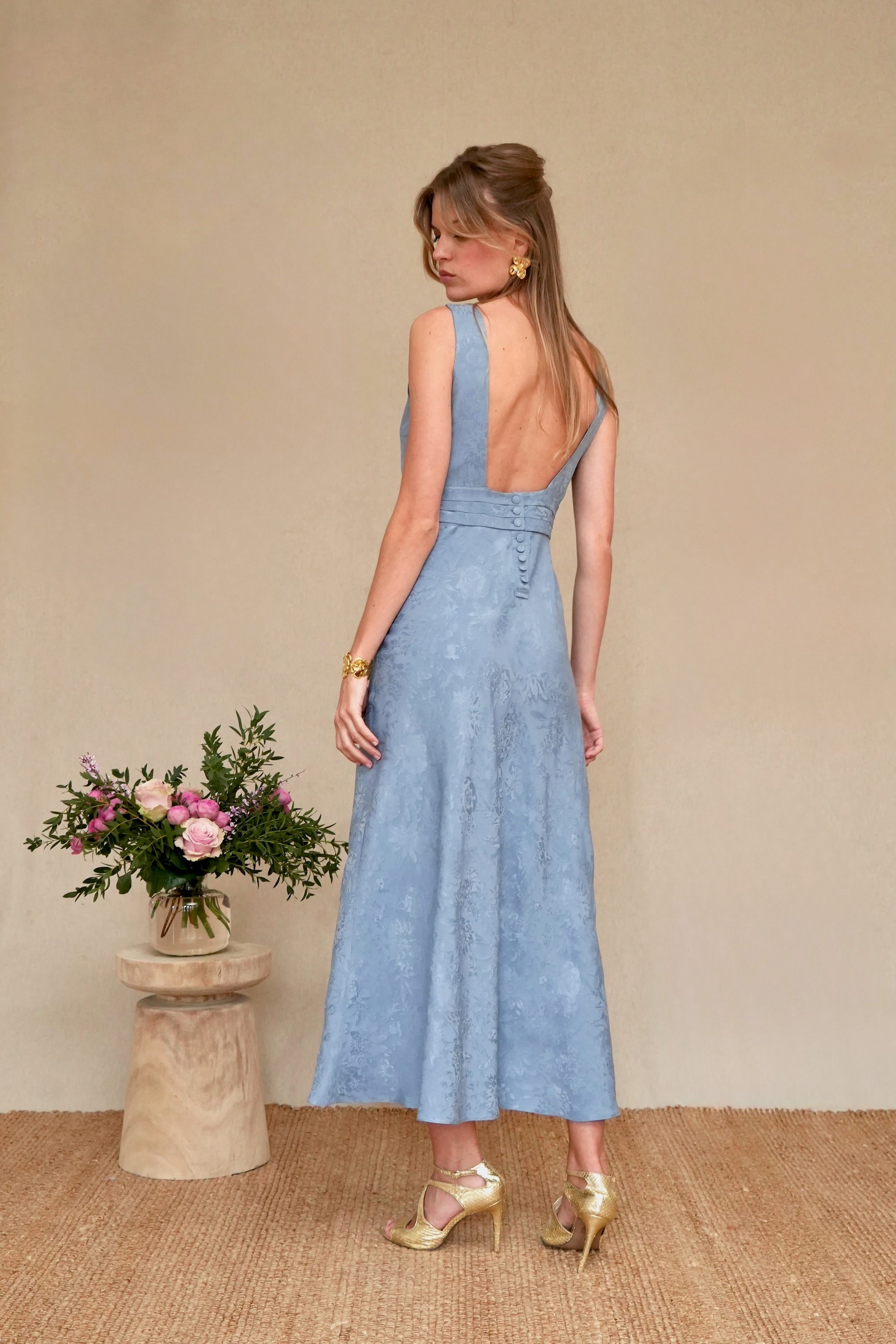 Andromache slate dress