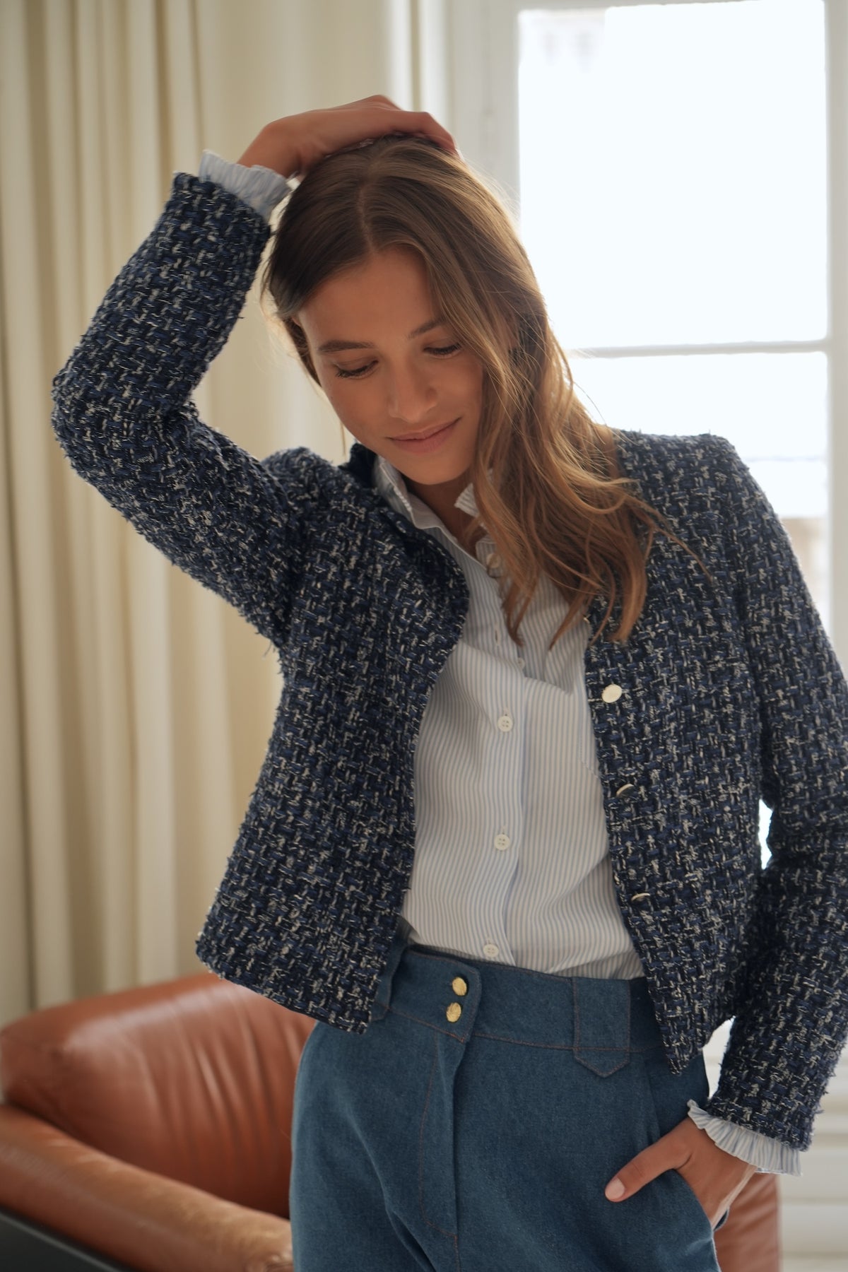 Chemise Peppa Oxford bleu ciel