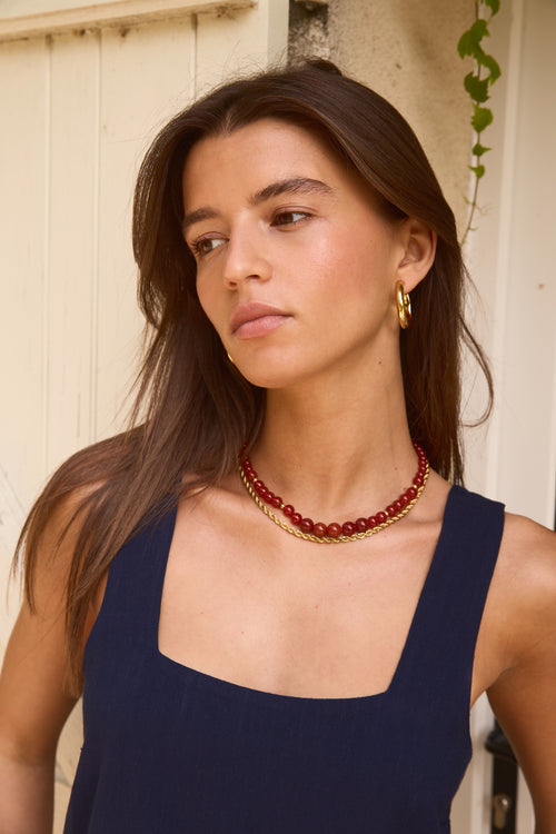 Boucles d'oreilles créoles Célaeno