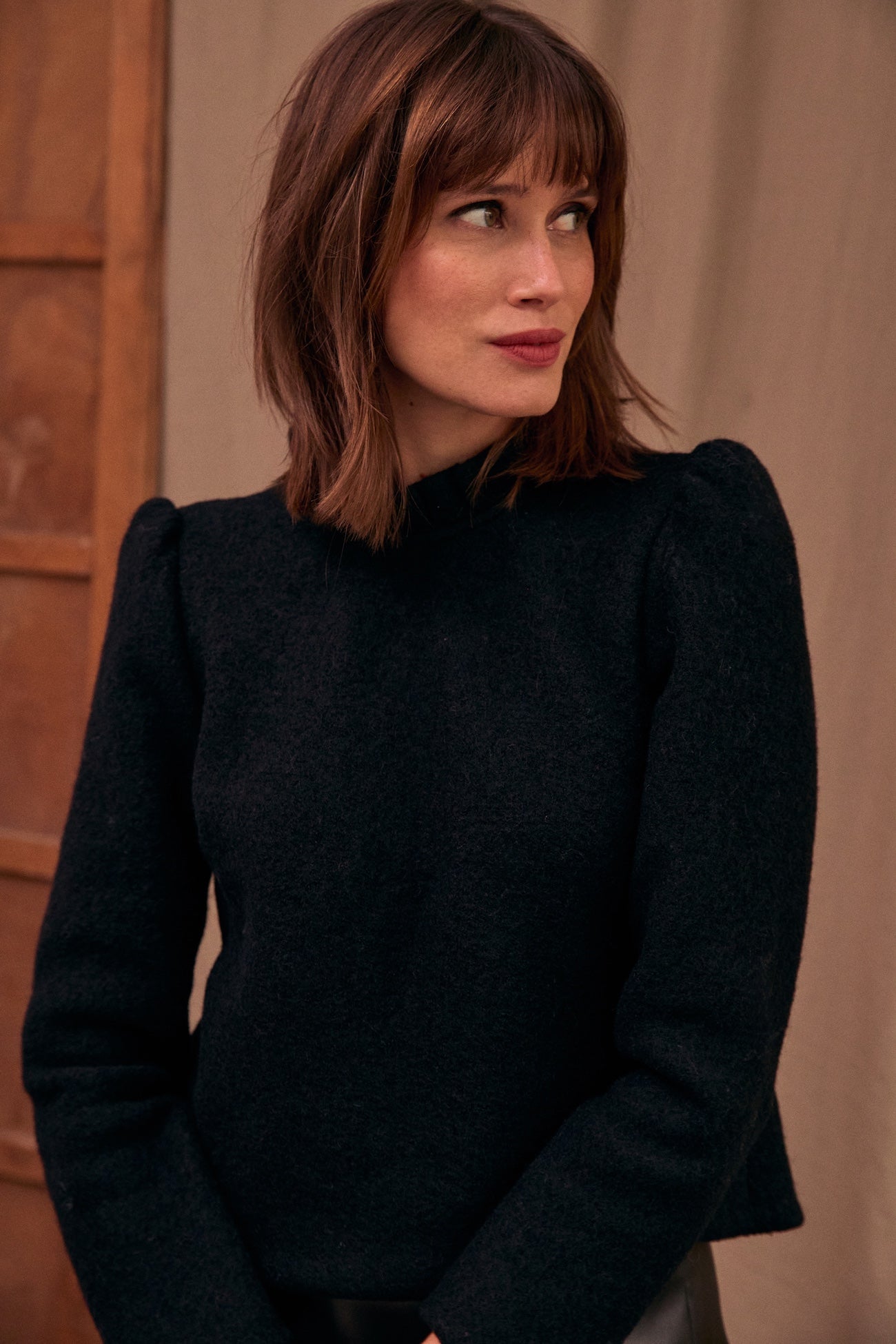 Black wool Odyssey top