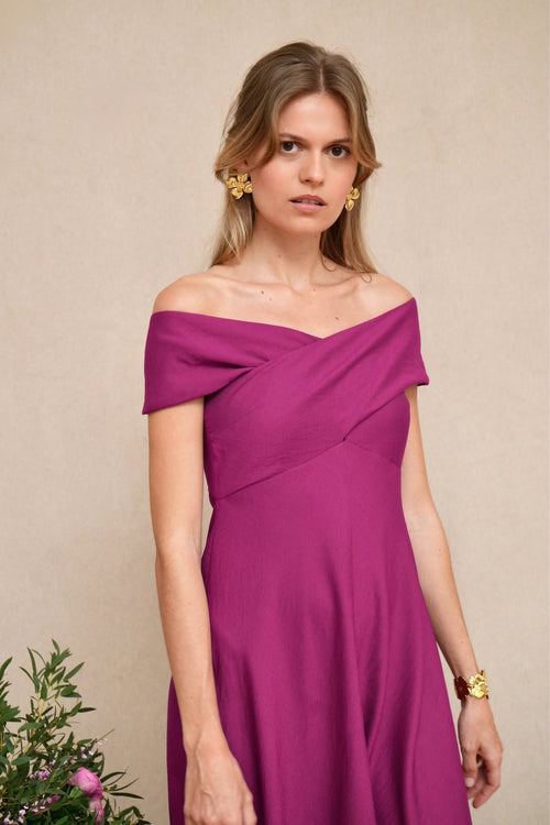 Robe Jacqueline fuchsia