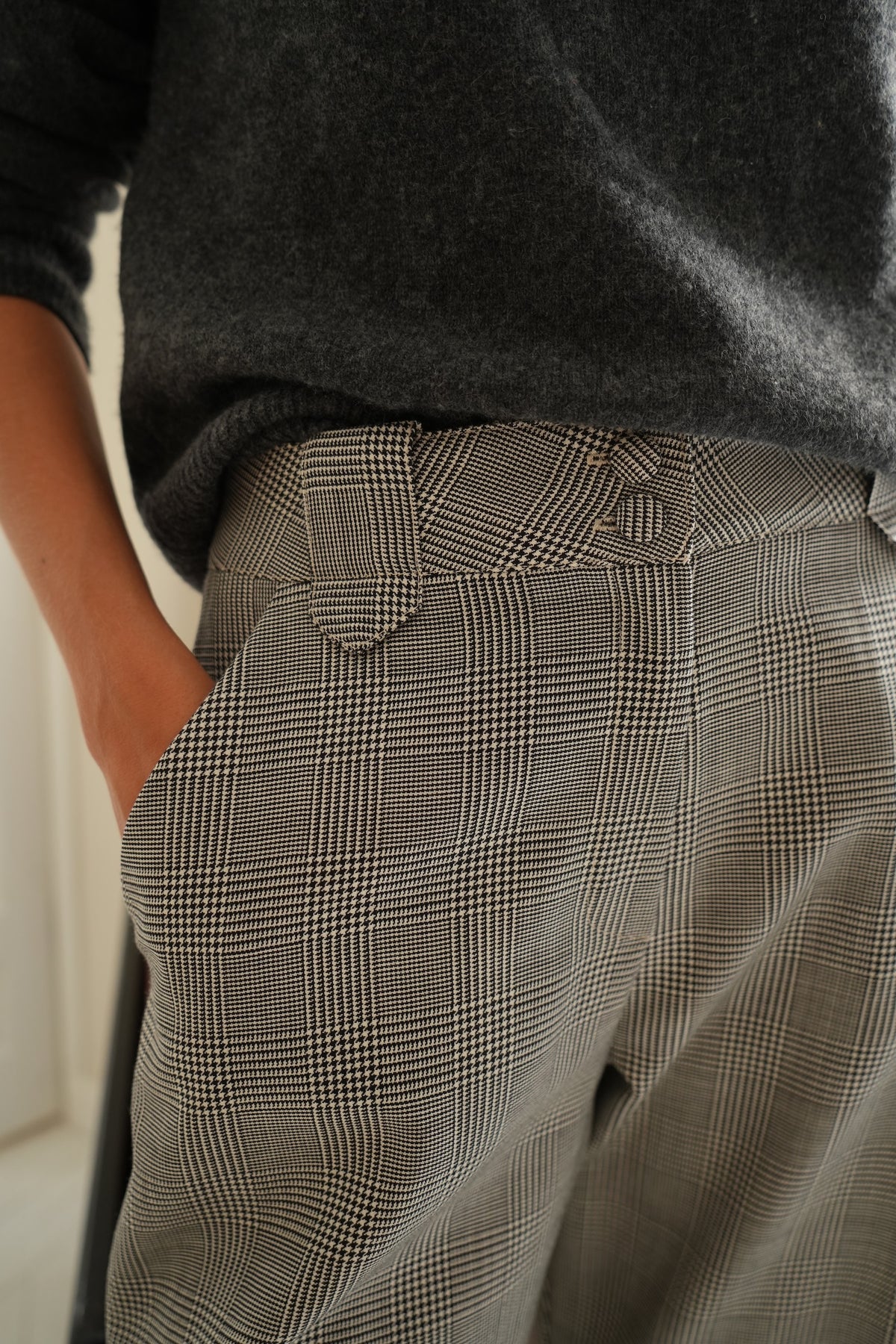 Pantalon Gaby Prince-de-Galles
