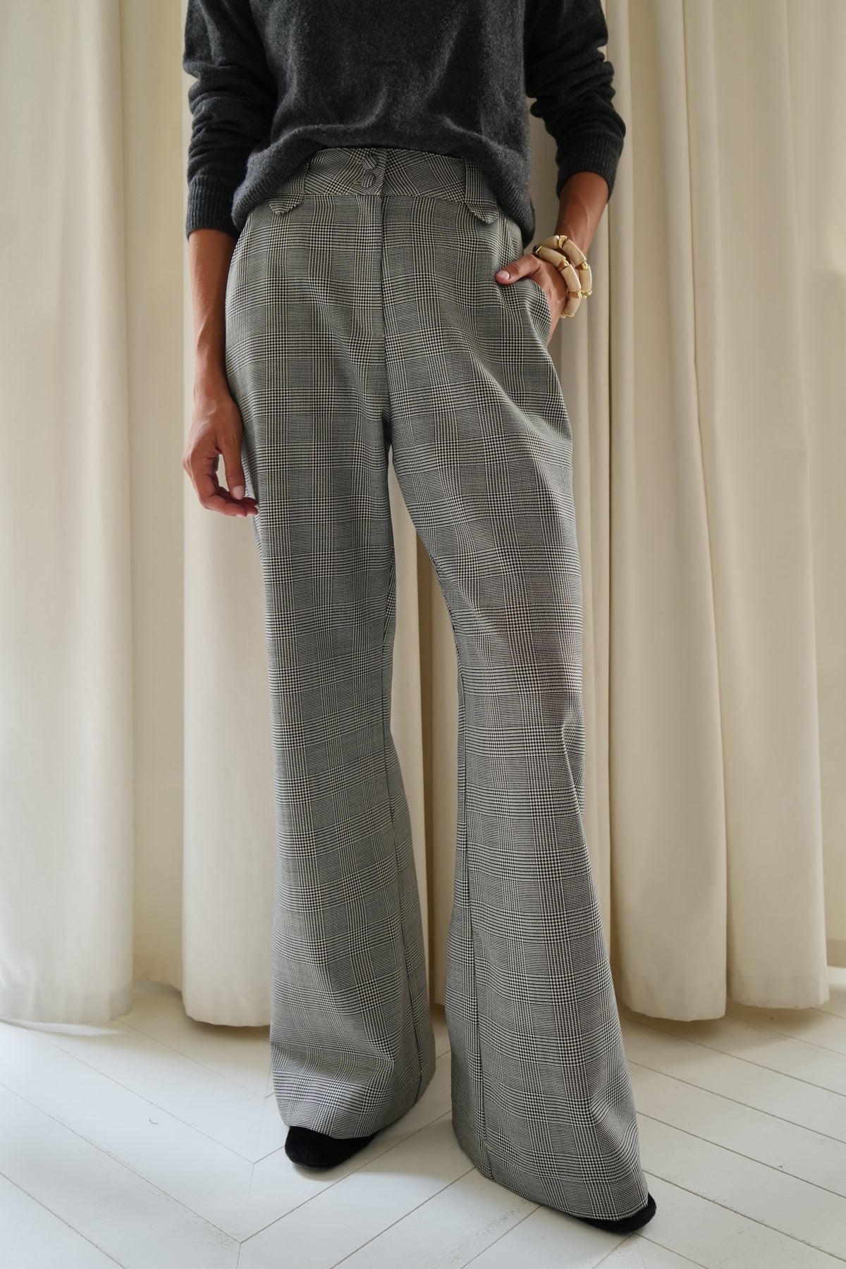 Pantalon Gaby Prince-de-Galles