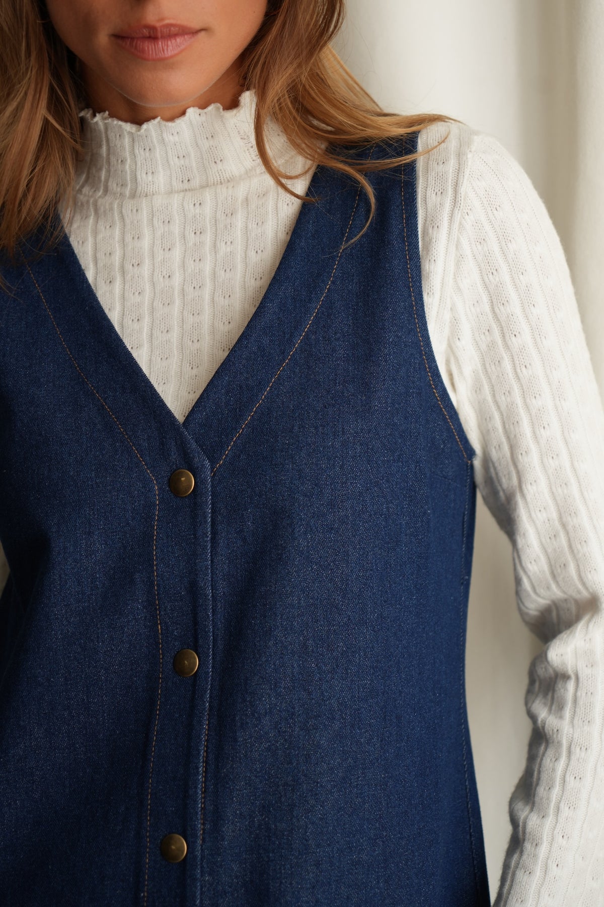 Robe Céline denim brut