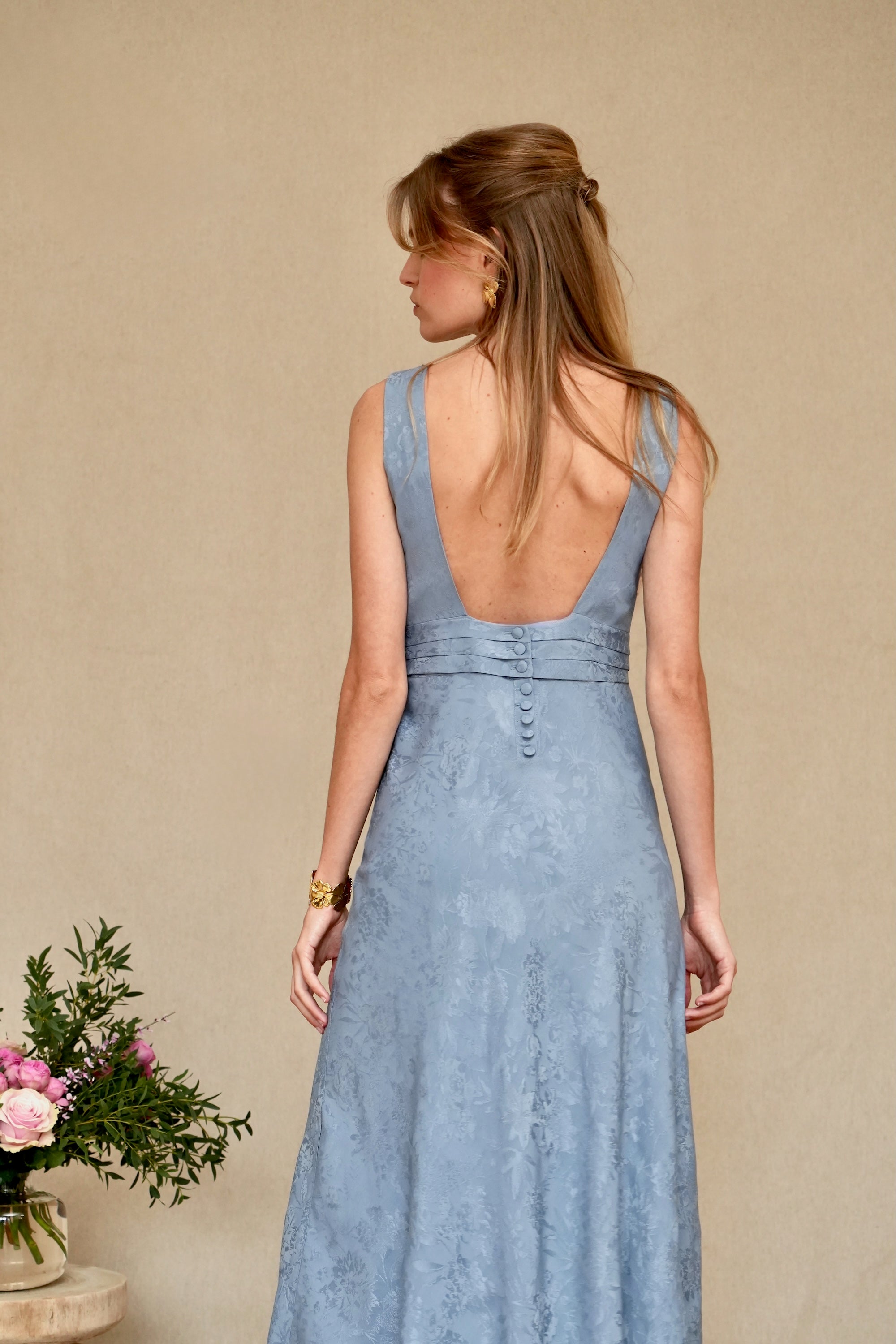 Andromache slate dress