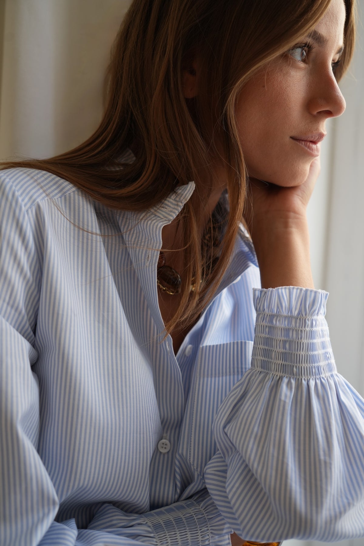 Chemise Peppa Oxford bleu ciel