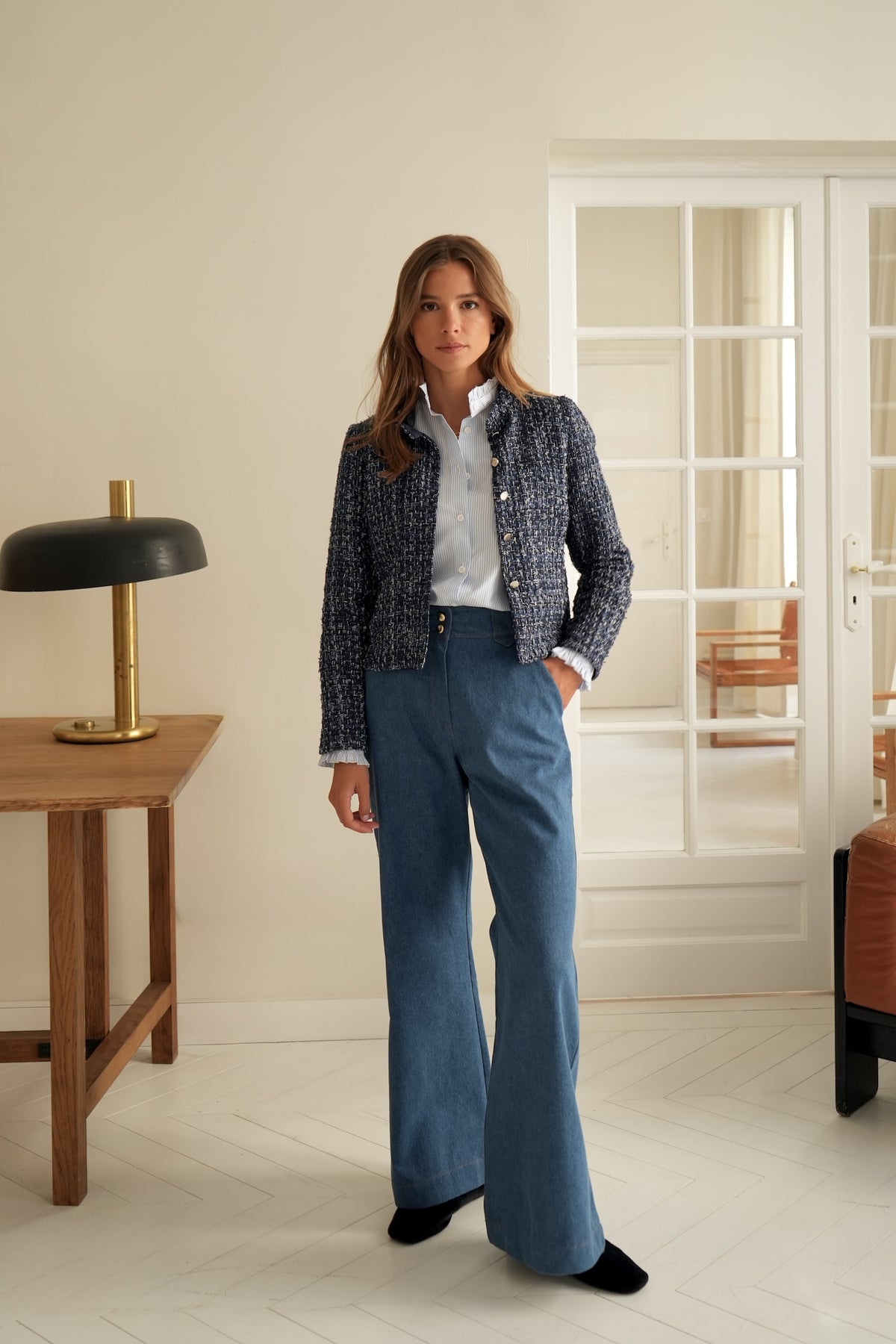 Chemise Peppa Oxford bleu ciel